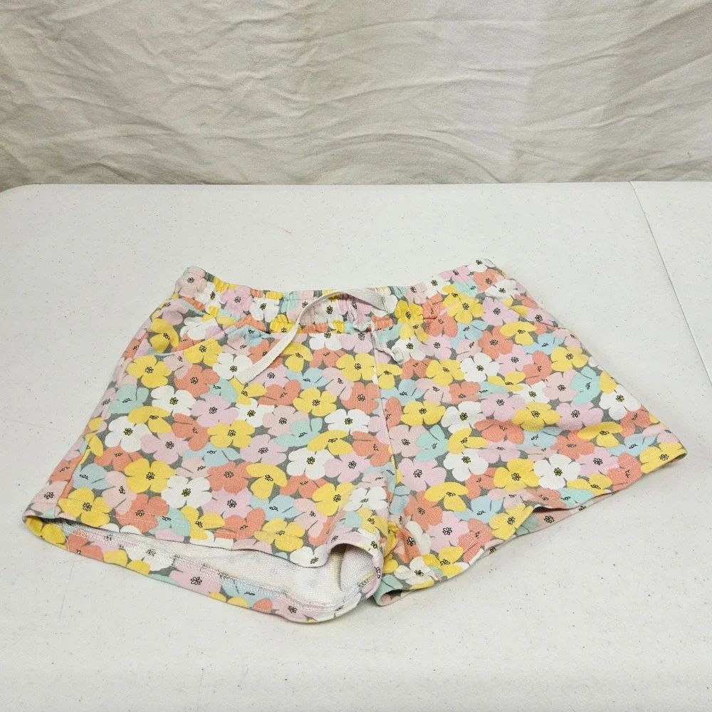 Old Navy Carters HM Shorts Girls Size 8 Bundle Blue Floral Shells 3pk